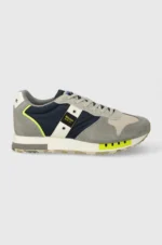 Sneakers Uomo Blauer In Camoscio Grigio Dettagli Blu cod. S4QUEENS01 DIR