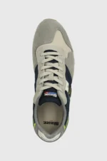 Sneakers Uomo Blauer In Camoscio Grigio Dettagli Blu cod. S4QUEENS01 DIR - immagine 3