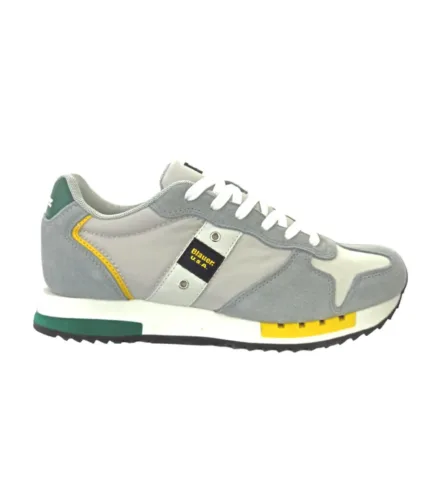Sneakers Uomo Blauer In Camoscio Grigio cod. S4QUEENS01 MES