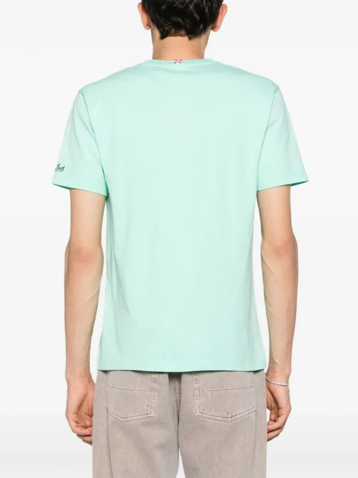 T-shirt Mc2 Saint Barth Verde Acqua art. Tshirt Man Hop Big Babol 55, foto 3 di 4