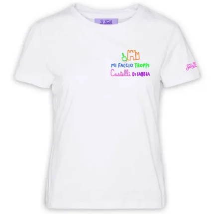 T-shirt Mc2 Saint Barth Bianca art. Emilie Mi Faccio Castelli 01 EMB