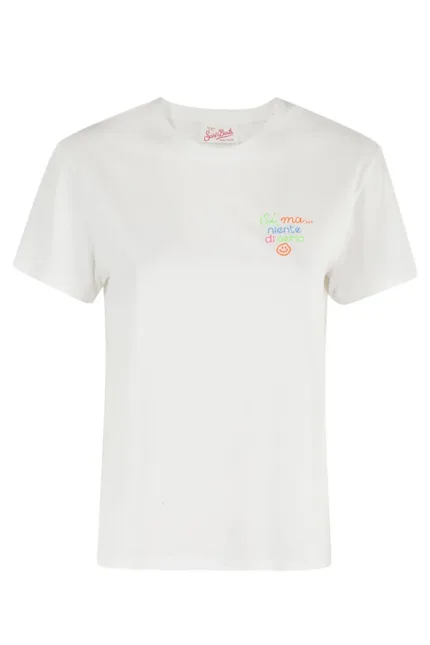 T-shirt Mc2 Saint Barth Bianca art. Emilie Niente Di Serio 01 EMB