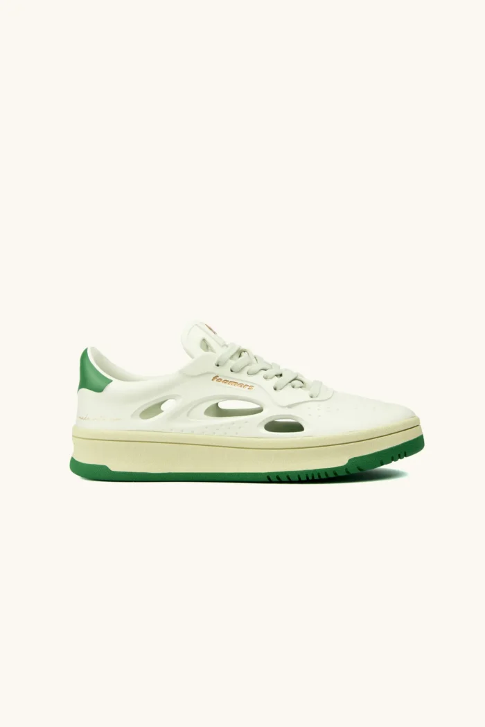 Sneakers Donna Foamers Bianca con Dettagli Verdi cod. R0001, foto 1 di 8