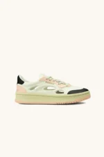 Sneakers Donna Foamers Bianca con Dettagli Neri e Rosa cod. R0008