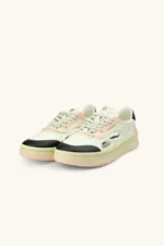 Sneakers Donna Foamers Bianca con Dettagli Neri e Rosa cod. R0008 - immagine 2