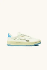 Sneakers Uomo Foamers Bianca con Dettagli Azzurri cod. R00015