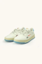 Sneakers Uomo Foamers Bianca con Dettagli Azzurri cod. R00015 - immagine 2
