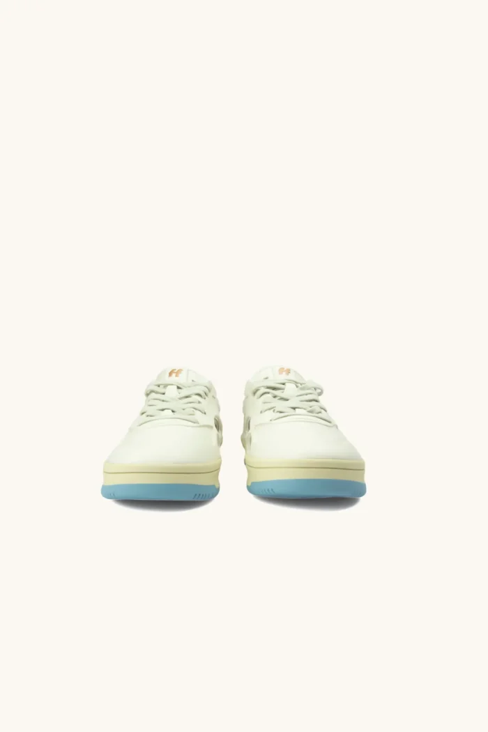 Sneakers Uomo Foamers Bianca con Dettagli Azzurri cod. R00015, foto 3 di 8