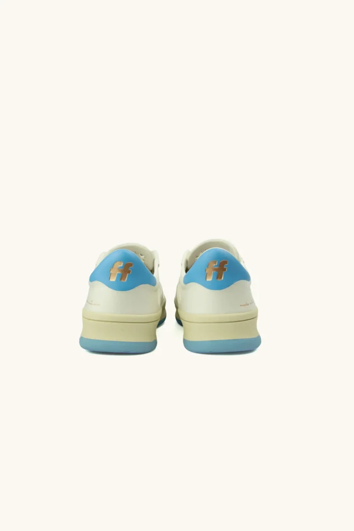 Sneakers Uomo Foamers Bianca con Dettagli Azzurri cod. R00015, foto 5 di 8