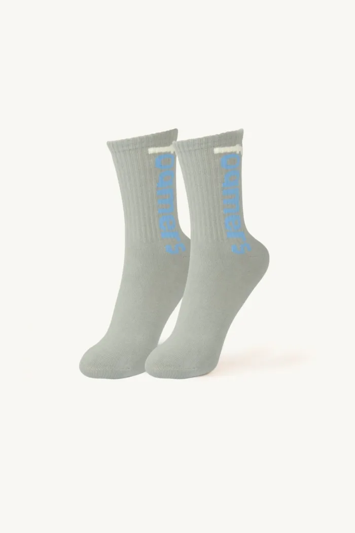 Sneakers Uomo Foamers Bianca con Dettagli Azzurri cod. R00015, foto 7 di 8
