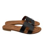 Ciabatta Gingi in Nappa Nera, Tacco 2 cm art. 3557
