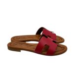 Ciabatta Gingi Rosmarino in Nappa Rossa, Tacco 2 cm art. 3557