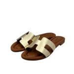 Ciabatta Gingi Rosmarino in Nappa Laminata Platino, Tacco 2 cm art. 3557 - immagine 2