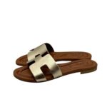 Ciabatta Gingi Rosmarino in Nappa Laminata Platino, Tacco 2 cm art. 3557 - immagine 5