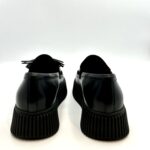 Mocassino Con Nappine Lorenzo Mari in Pelle Nera art. Sally 07 - immagine 4