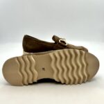 Mocassino Luca Grossi In Camoscio Tortora con Accessorio Morsetto Dorato Tacco 4 cm art. G873M - immagine 5