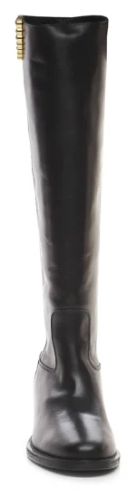 Stivali Via Roma 15 in Pelle Nera con V Gioiello art. 3399 Rialzo interno H 5cm - immagine 4
