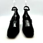 Decolletè Mary Jane Pergiò in Camoscio Nero Tacco 6 cm art. 770 - immagine 2