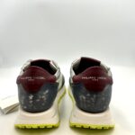 Sneakers Uomo Philippe Model Tropez Haute In Pelle Azzurra e Dettagli Bianchi cod. TKLU WNV1 - immagine 4