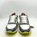 Sneakers Uomo Philippe Model Tropez Haute In Pelle Azzurra e Dettagli Bianchi cod. TKLU WNV1 - immagine 2