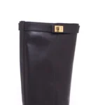 Stivali Via Roma 15 in Pelle Nera con Cinturino Amovibile art. 3807 Rialzo interno H 5cm - immagine 5