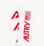 Calzini Iconic Action Autry Unisex Bianco con Logo Classico Rosso art. SOPU 35A3 - immagine 2
