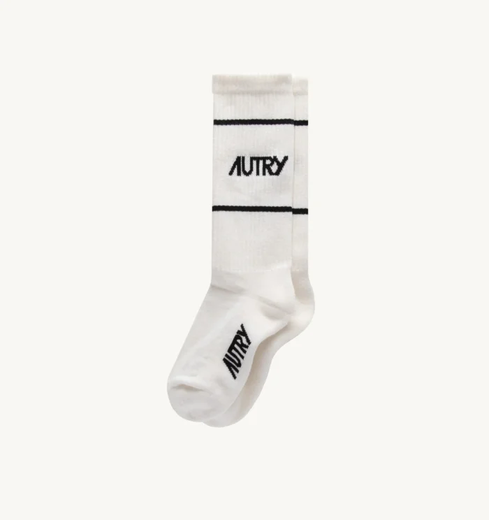 Calzini Iconic Action Autry Unisex Bianco con Marchio Nero art. SOPU 40LS, foto 1 di 2