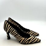 Decolletè Pergiò in Camoscio Zebrato Tacco 8 cm art. 653