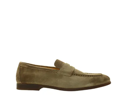Mocassino Doucal's Penny Loafer in camoscio Tortota fondo in lattice art. DU3290NWTOUY231DM35