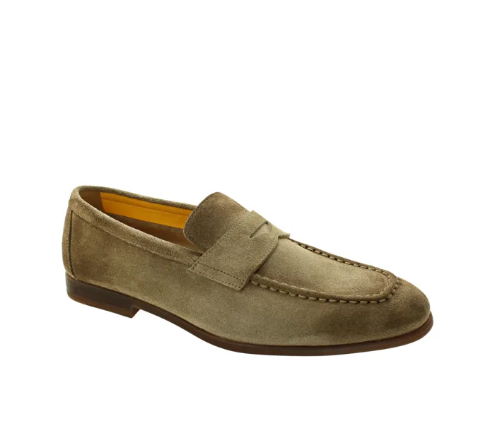 Mocassino Doucal's Penny Loafer in camoscio Tortota fondo in lattice art. DU3290NWTOUY231DM35, foto 2 di 3