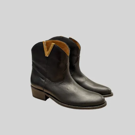 Stivaletto Camperos Via Roma 15 in pelle Nera Tacco 4 cm art 3946