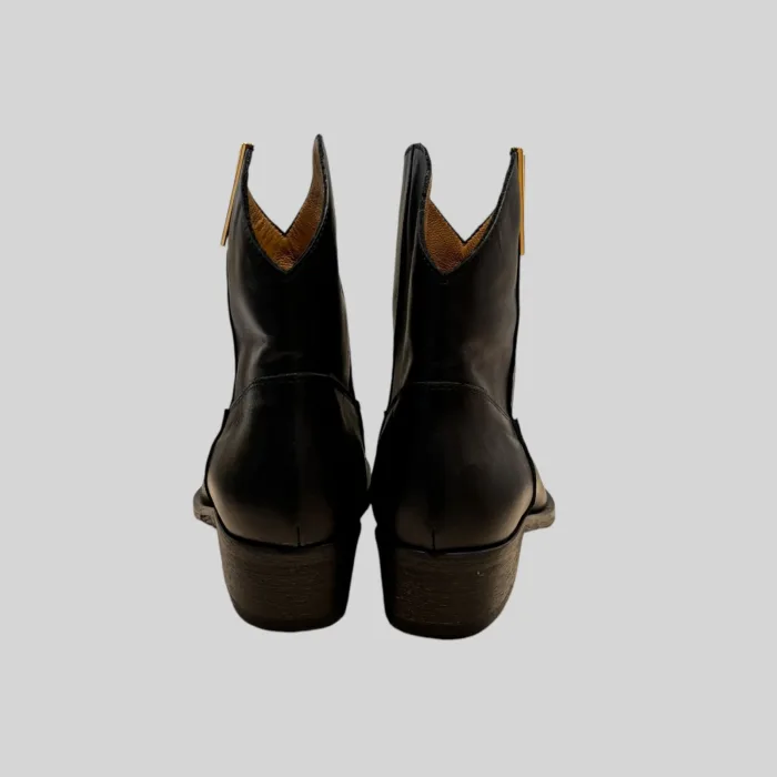 Stivaletto Camperos Via Roma 15 in pelle Nera Tacco 4 cm art 3946, foto 4 di 5