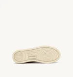 Sneakers Autry Medalist Platform Donna Bicolor in Pelle Bianca e Argento art. PTLW WB18 - immagine 4