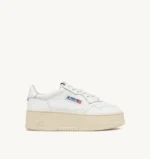 Sneakers Autry Medalist Platform Donna in Pelle Bianca art. PTLW LL15