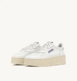 Sneakers Autry Medalist Platform Donna in Pelle Bianca art. PTLW LL15 - immagine 2