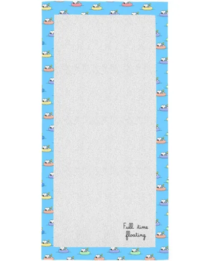 Telo Mare Mc2 Saint Barth Bianco art. Towel Frame Terry Chilling Snoopy 31 EMB