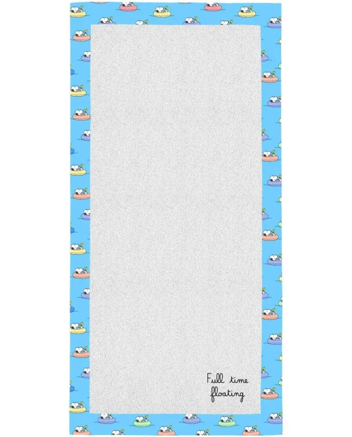 Telo Mare Mc2 Saint Barth Bianco art. Towel Frame Terry Chilling Snoopy 31 EMB, foto 1 di 1