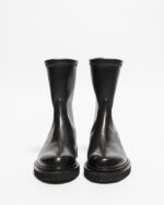 Stivaletto Biker Con Cerniera Guglielmo Rotta Krems In Pelle Nera con Fondo Ultralight - immagine 3