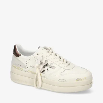Sneakers Premiata Donna in Pelle Avorio art. Micol 7035