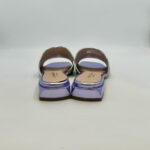 Ciabatta Lorenzo Mari In Glitter Argento Tacco 3 cm art. Samu Mag 20 - immagine 4
