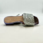 Ciabatta Lorenzo Mari In Glitter Argento Tacco 3 cm art. Samu Mag 20 - immagine 5