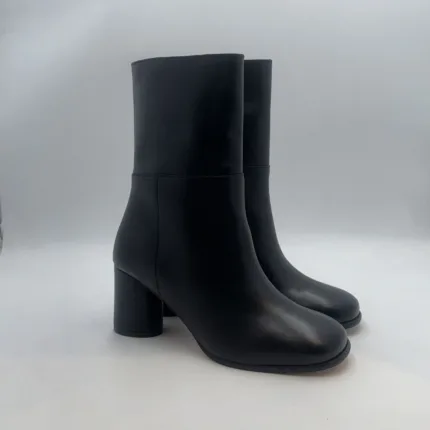 Tronchetto Alohas In Pelle Nera Con Cerniera H 7 cm art. MARIEL