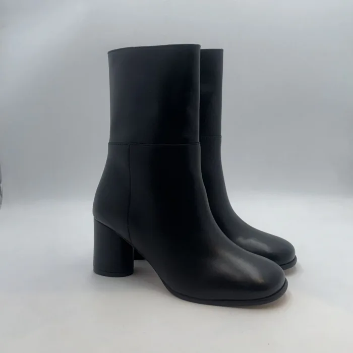 Tronchetto Alohas In Pelle Nera Con Cerniera H 7 cm art. MARIEL, foto 1 di 5