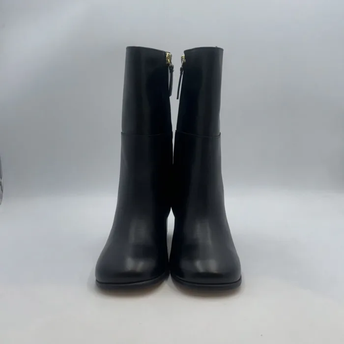 Tronchetto Alohas In Pelle Nera Con Cerniera H 7 cm art. MARIEL, foto 2 di 5