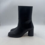 Tronchetto Alohas In Pelle Nera Con Cerniera H 7 cm art. MARIEL - immagine 3