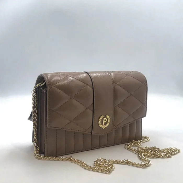 Pochette Tracolla Pollini effetto Matalassè Nude con dettagli oro Art. SC5307PP0LSC0107, foto 2 di 2