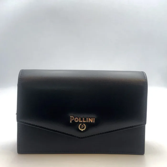 Pochette Pollini effetto Matalassè Nera Lucida con dettagli Oro art. SC5307PP0LSC0000, foto 1 di 2