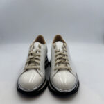 Sneakers Luca Grossi In Pelle Lucida Avorio H 5 cm art. G619M - immagine 2
