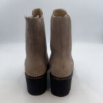 Tronchetto Beatles Luca Grossi In Camoscio Beige Con Elastico In Tinta In Lana  H 6 cm art. H616T - immagine 4