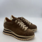 Sneakers Luca Grossi In Camoscio Beige H 5 cm art. G619M